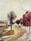 Paul Gauguin Suburb Under Snow painting